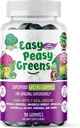 EasyPeasyGreens Daily Veggie Gummies pentru copii - 90 Greens Gummies - ajută mâncătorii picky obține legumele lor în - Făcut cu 10 extracte vegetale reale și 100% Vegan