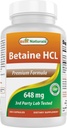 Best Naturals Betaine HCL 648 mg 250 Cápsulas