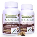 Ashwagandha Capsules with Black Pepper from 5% Withanolides, 20:1 Ashwagandha Extract & Powder AllNatural NonGMO No Rice Powder No Stearate No Filler 90 Capsules (Pack of 2)
