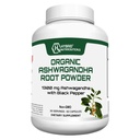 Hybrid Nutraceuticals Organic Ashwagandha Root Powder Capsules 1300mg, with Black Pepper Extract - Stress and Immune Support - 60 Capsules