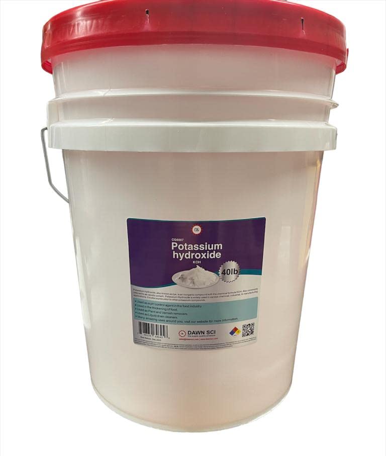 Potassium Hydroxide Flakes 40 LB/Caustic Potash Flakes