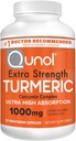 Qunol Turmeric Curcumin Capsules, 1000mg thêm sức mạnh, Patented Hydro-Soluble Technology, thay thế cho Turmeric Curcumin với tiêu đen, 30 Vegie Capsules