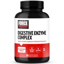 Force Factor Digestive Enzymes Complex to Support Digestive Health, Gut Health, and Provide Bloating Relief for Women and Men, Full-Spectrum 10 Digestive Enzymes, Non-GMO, 90 Capsules