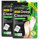 2in1 20PCS Foot Pads, Natural Bamboo Vinegar Ginger Powder Foot Pads