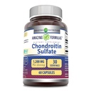 Amazing Formulas Chondroitin Sulfate 1200 mg Per Serving Supplement | Capsules | Non-GMO | Gluten Free | Made in USA (1 Pack, 60 Count)