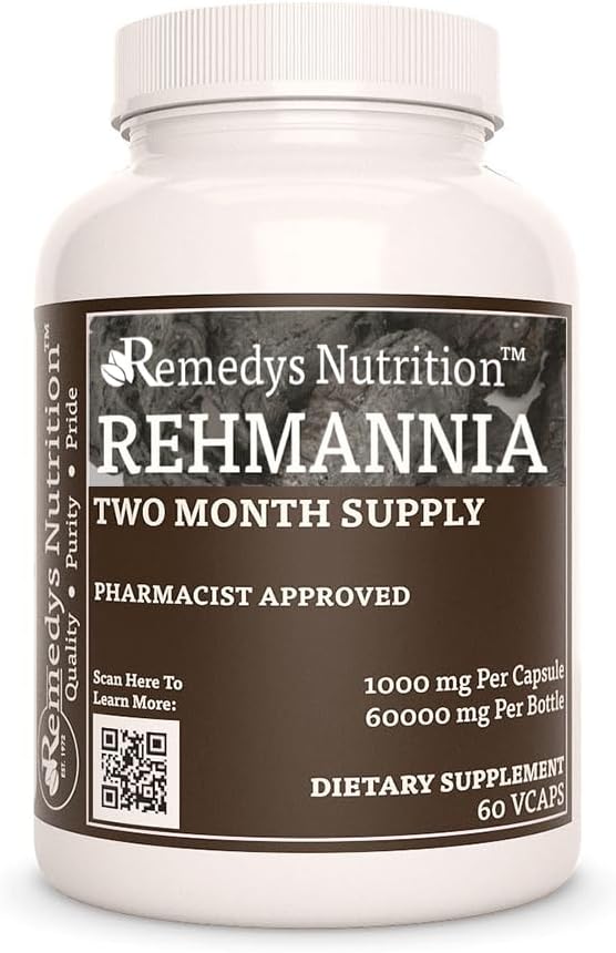 Remedy's Rehmannia root - 1,000 mg, 60 Calls Zolues Herball Dateary Supplement - 2 เดือน