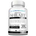 Approved Science Himalayan Shilajit - 1000mg Serving, 50% Fulvic Acid - 30:1 Extract - High-Potency Shilajit Supplement - Third-Party Tested - 60 Vegan Capsules