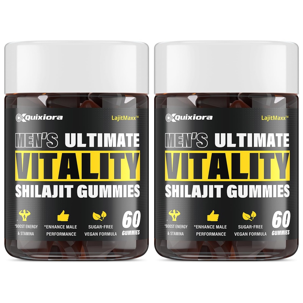Shilajit Gummies for Men – 85+ Trace Minerals & Fulvic Acid| | 120 Gummies