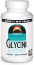 Quelle Naturals Glycine 500 mg Aminosäure Nahrungsergänzungsmittel - 200 Kapseln