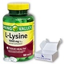 L lysine 1000mg- Essential Amino Acid Tablets, 100ct (Pack of 1), Boxed By Fusion Shop Store