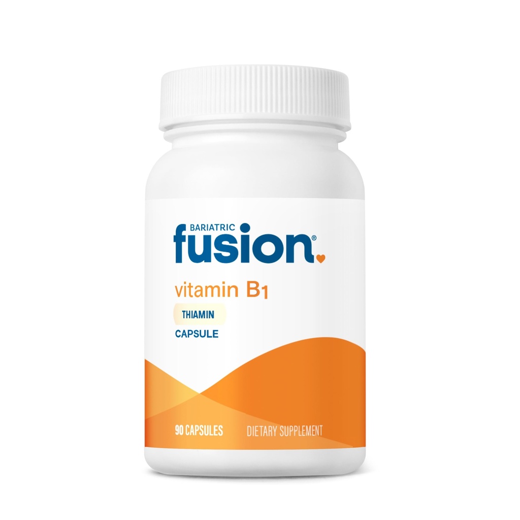 Bariatric Fusion Vitamin B1(Thiamine) for Bariatric Surgery Patients Including Gastric Bypass & Sleeve Gastrectomy, Easy to Swallow Capsule, 90 Count