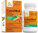 Terry Natural CuraMed 375mg - Suplement przeciwutleniający do wsparcia zdrowia mózgu i immunologicznego - Suplement dietetyczny z Curcumin & Turmeric Esential Oil - Herbal Liver Support - 90 Softgels
