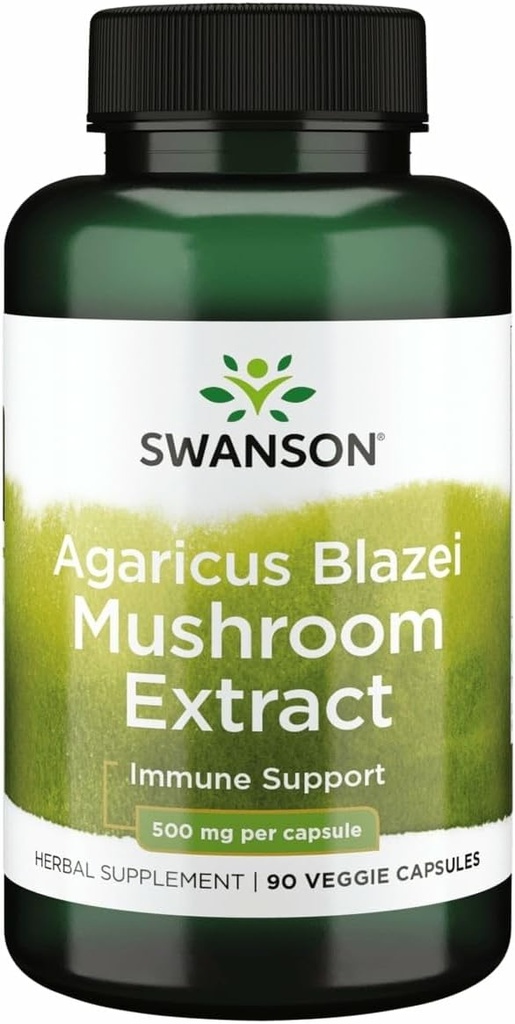 Swanson Agaricus Blazei Mushroom Extract 500 Mg 90 Czapki