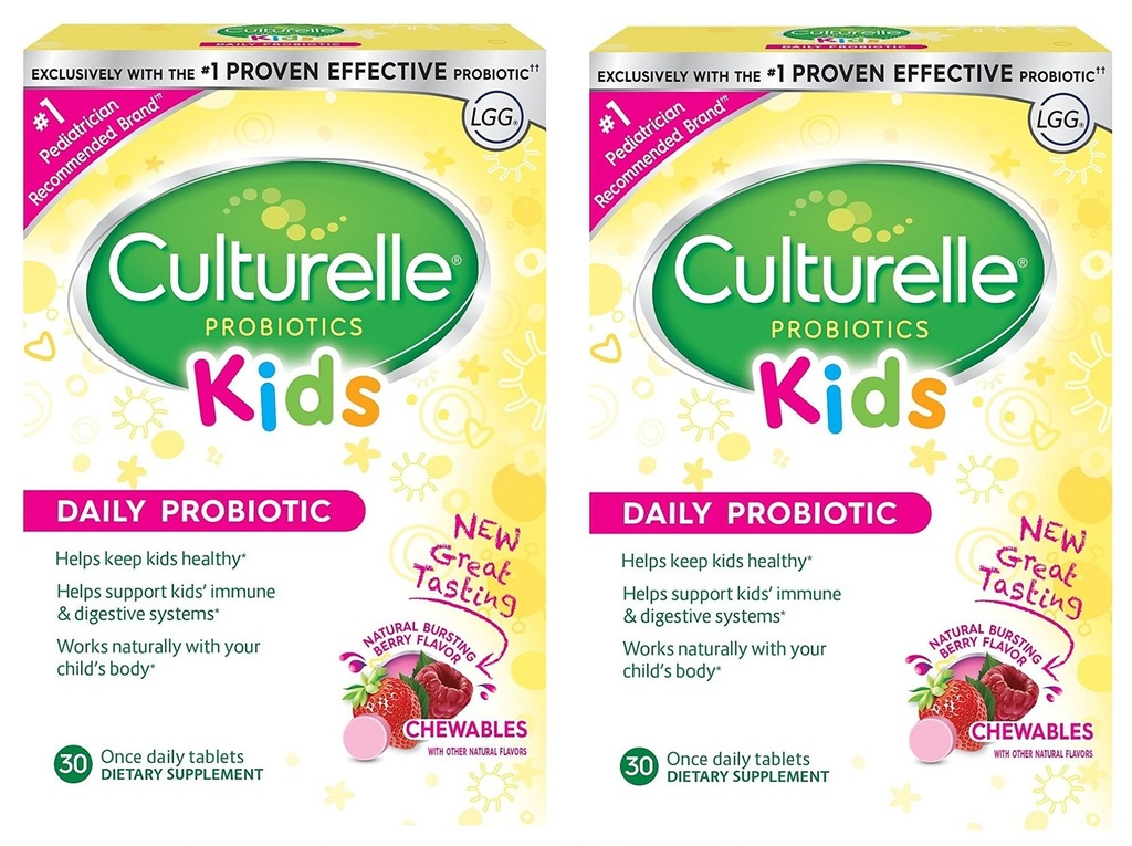 Culturelle Kids Chewables Probiotic (Berry Flavor) 60 Count