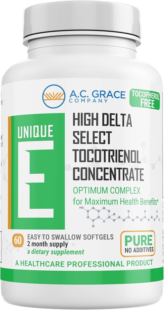 A.C. Grace Company, 유일한 E Tocotrienols - Tocopherol 자유로운 Softgels, 60 조사
