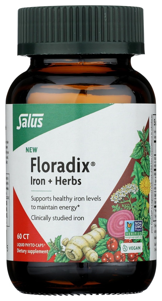 Floradix, Iron Herbs, 60 Count