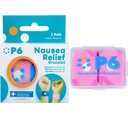 P6 Health Original Natural Anti-Nausea Relief Motion Car Sea Sickness Relief Wrist Bands for Adults (1 Pack, Pink)