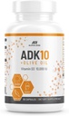 ADK 10 วิตามิน Supplement + น้ํามันโอลีฟ เพื่อการบริโภคที่ดีกว่า - ด้วยวิตามิน A + D3 (10,000 IU) + K2 (MK7+MK4) - 90 แคปซูเลชัน - มังสวิรัติ - Not-GMOOM (อังกฤษ)