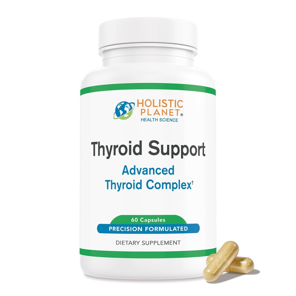 Thyroid Support - Hormone Balance - Mood, Energy & Metabolism Support - Iodine - Selenium - Zinc - Ashwagandha - B12 - L Tyrosine - Bladderwrack - Thyroid Minerals - All Natural