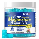 Magnesium Zinc Supplement, Zinc Magnesium Aspartate with Vitamin B6 D3 K2, L-Theanine & Boron, Muscle Recovery, Energy Support, Bone Health, Sugar Free 60 Gummies