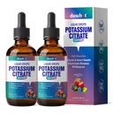 Liquid Potassium Citrate Supplement, Potassium 1000mg Drops for Women & Men, with Zinc Citrate, Vitamin B6, Sodium & Taurine, High Potassium Electrolytes, 4 Fl Oz