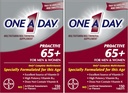 A DAY Proaktiboa 65+, Mens & Womens Multivitamin, A bitamina, C bitamina, D bitamina eta Zinka Immune Health Support*, Calcium, Azido Folikoa eta gehiago, Taula 150 Count (Pack of 2)