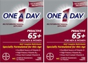 ONE A DAY Proactive 65+, Mens & Womens Multivitamin, Supplement with Vitamin A, C, D, and Zinc to Support Bone Health & Cell Health, Calcium, Folic Acid, Tablet 150 Count (Pack of 2)