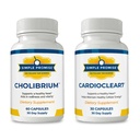 Simple Promise Heart & Cholesterol Support Bundle - Supports Heart Health & Energy - Cholibrium & CardioClear 7 for Circulation & Cellular Energy - 90 Capsules
