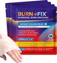 Burn Fixs (in) - 4 แพค-แจง-เบิร์นเกล ชุด 4 x 4" เบิร์นแคร์ครีมรักษาก่อน Imtte chine economy Hydrogel burning for 1 Decade burns, มีดโกนและซันเบิร์นสําหรับบ้าน, ทํางาน, ไฟ, EM