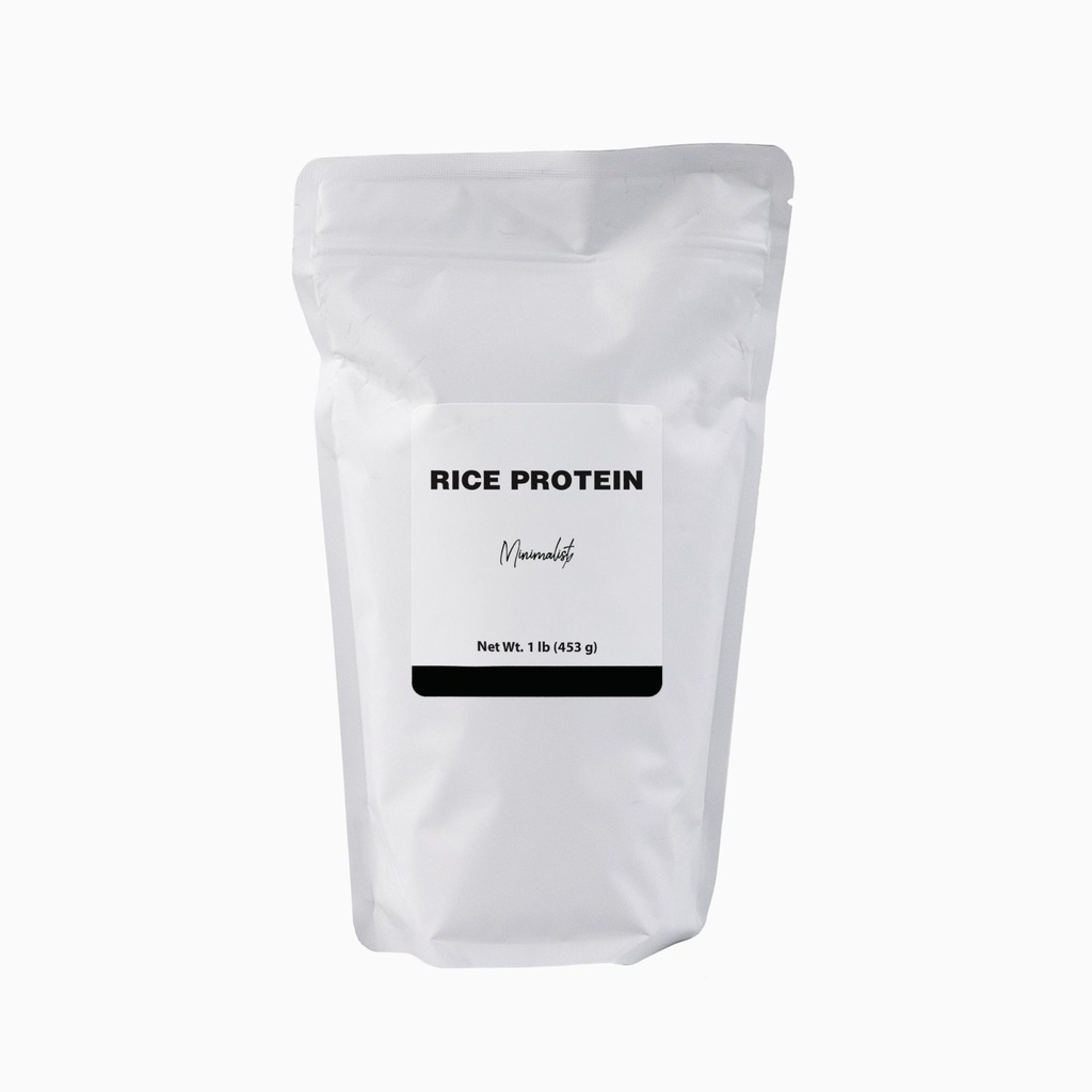 Minimalist Rice Protein, Ideal for Smoothies and Baking, Packaged for Convenience in a Resealable Bag (16 Ounce)