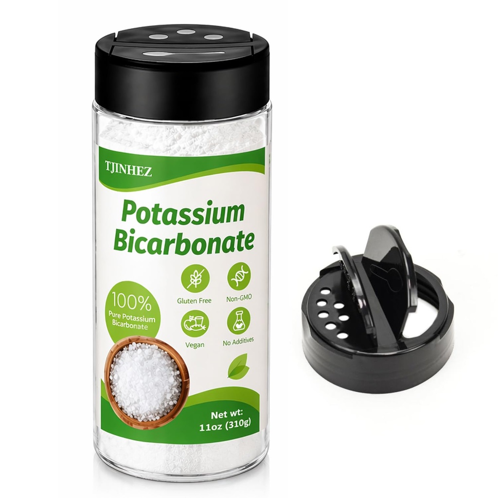 Potassium Bicarbonate 11oz, 100% Pure Food Grade Potassium Powder | Potassium Carbonate for Baking, Plants, Cakes, Cookies, Wine Making & Leavening Agent