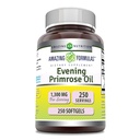 Amazing Formulas Evening Primrose Oil 1300mg, 10% GLA, Softgels Supplement | Hexane Free Cold Pressed Oil | Non-GMO | Gluten Free (250 Count)