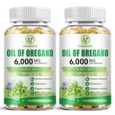Oil of Oregano with Black Seed Oil, 6000mg Oregano Oil Capsules for Immune Support with High Carvacrol & Thymoquinone, Antioxidant, Non-GMO, Gluten Free, 300 Softgels