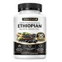 Ethiopian Black Seed Oil Capsules, Organic Cold Pressed Black Seed Oil with 4.64% Thymoquinone, Non-GMO, Gluten-Free, 90 Capsules
