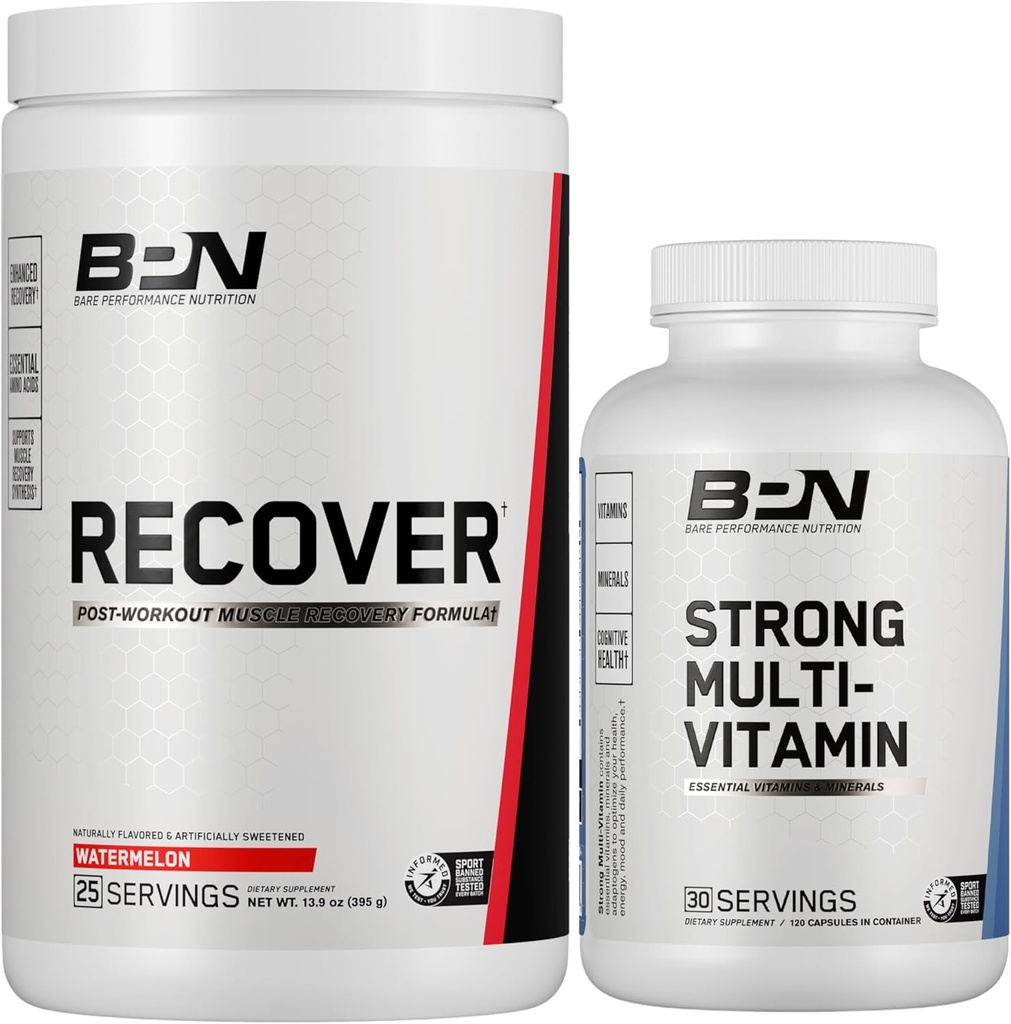 BARE TEHTÄVÄÄ NUTRITION BPN Recover & vahva Multivitamiini Bundle