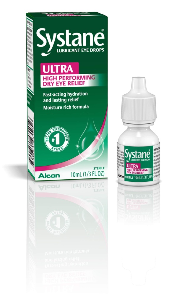 Systane Ultra Lubricant Eye Drops, 10-mL