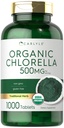 Carlyle Chlorella Tablets Organic 500 mg | 1000 Count | Vegetarian, Non-GMO, and Gluten Free Supplement