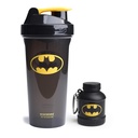 Smartshake DC Comic Bundle – Batman Protein Powder Funnel (110 ml) & Shaker Bottle (800 ml) – BPA-Free, Leakproof Accessories