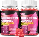 Qurcietin Gummies - Quractin với vitamin C và Zic + Bromelin + Bromelain + Elderberry + D3-200mg Quectin hỗ trợ cho trẻ em và người lớn Immunity & Allergity