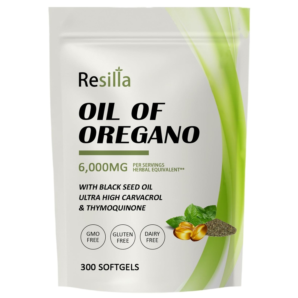 Oil of Oregano with Black Seed Oil - Aceite de Orégano Capsulas,Non-GMO,Gluten Free,Antioxidant & Immune Support (1)