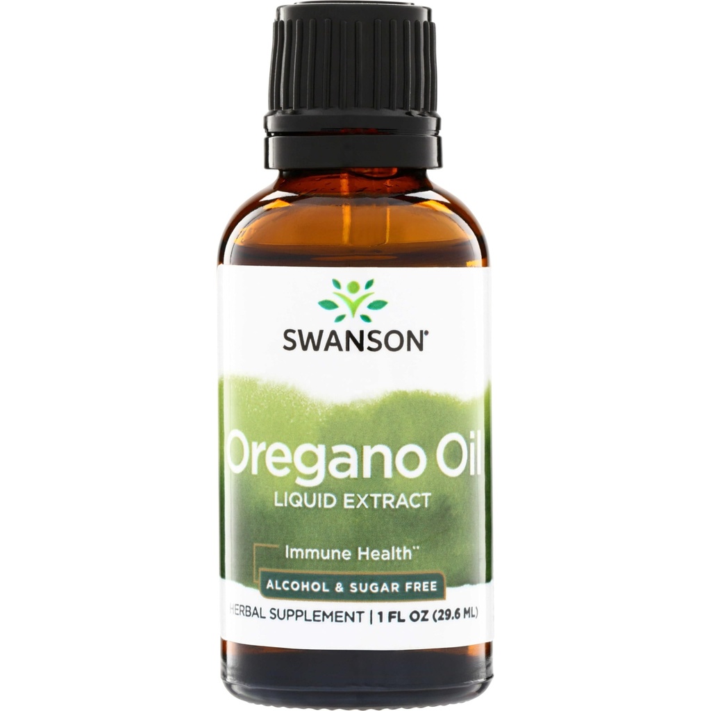 Swanson Oil of Oregano Liquid Extract (Alcohol & Sugar Free) 1 fl Ounce (29.6 ml) Liquid