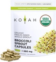 KOYHA Organic Brocogli Spruet Capsules –reked bocogli Spuritts – 3 parts specations for myroinase & Glucoforfanin (Sulforfosolate) - 150 Capsuls