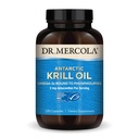 Dr. Mercola Antarctic Krill Oil, 1,000 mg per Serving, Omega-3 Supplement with EPA, DHA, Phospholipids & Astaxanthin, Supports Heart, Brain & Immune Health, Non-GMO, Soy-Free, 180 Capsule (90 Serving)