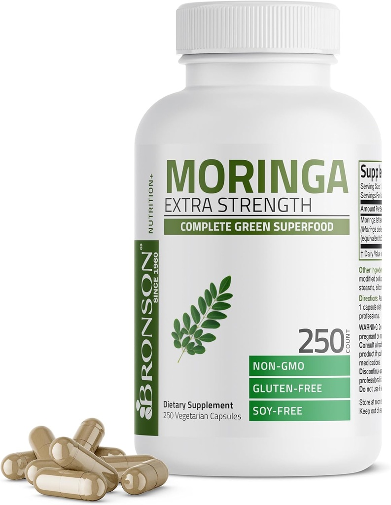 Порошок Moringa Oleifera, 250 Count