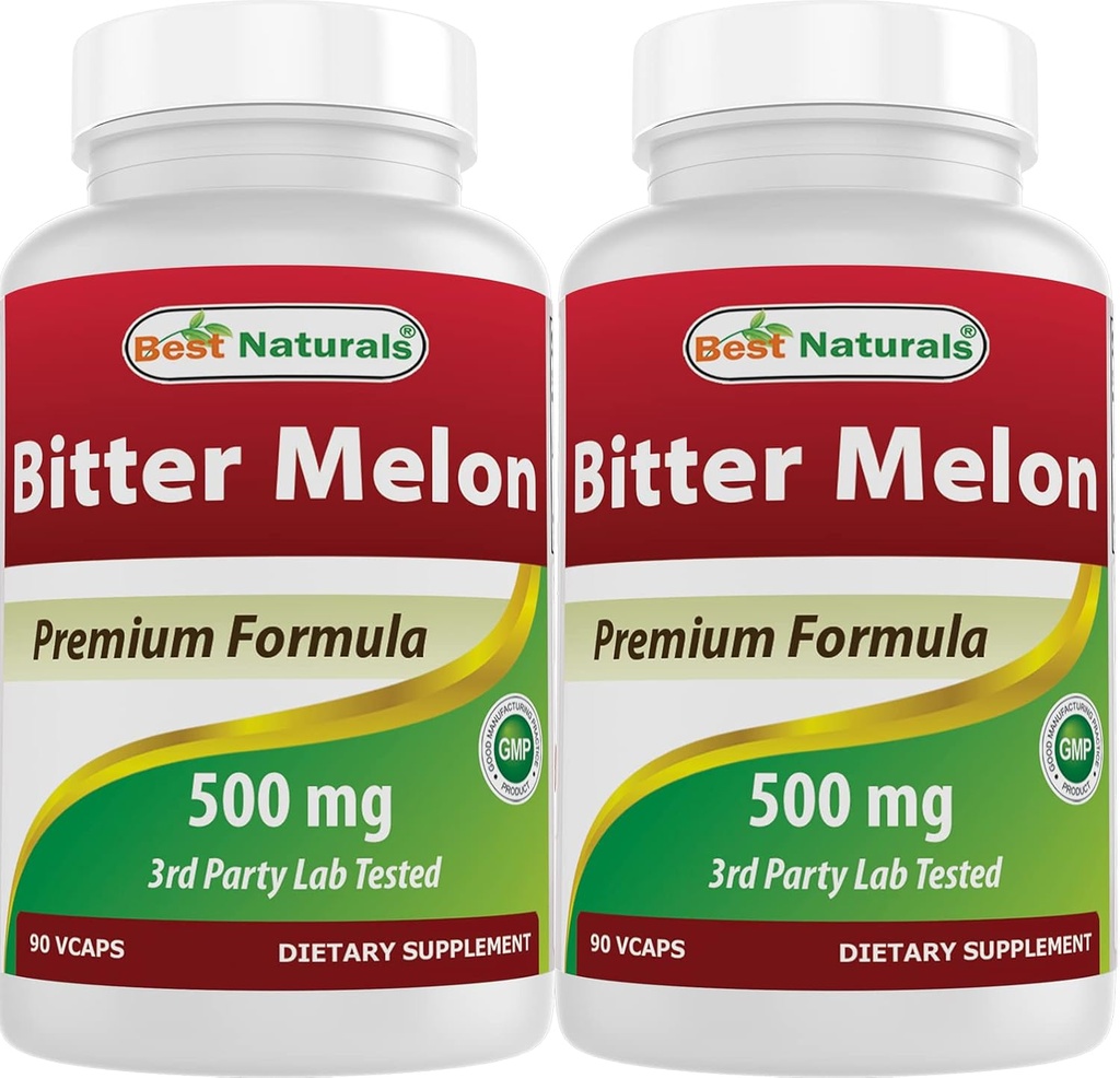 Best Naturals Bitter Melon 500 mg 90 Vcaps (90 Count (Pack von 2))