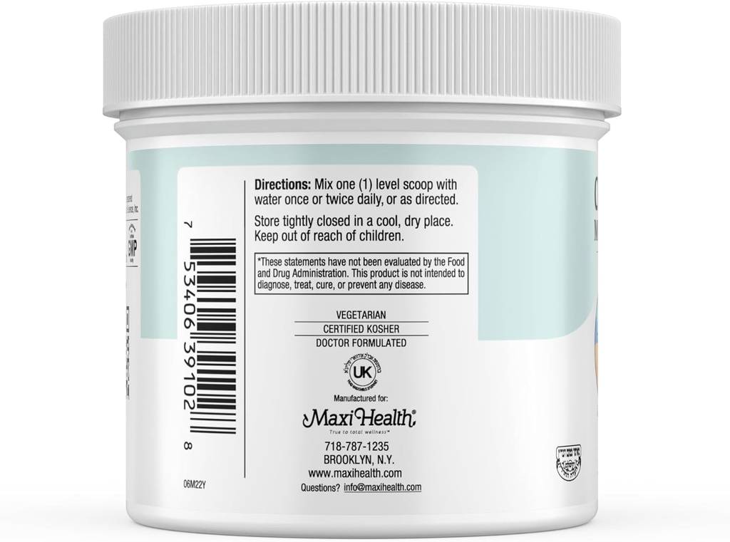 Maxi-Gesundheit Monohydrat Kreatin für Muskelmasse mit L-Taurin und Ribose Pulver - Nahrungsergänzungsmittel für Pre und Post Workout