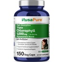 NusaPure High Absorption Triple Chlorophyll 1000 mg 150 Veg Caps Suitable for Vegetarians and Vegans, Non-GMO