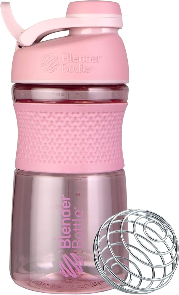FlackerBottle SportMixer Shaper a la perfecció per a la Protein Shakes i Pre feina, 20 Ounce, Rose