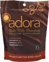 Adora Premium Vitamin D3 Magnesium and Calcium Supplement, 500 mg, Milk Chocolate, 30 Count