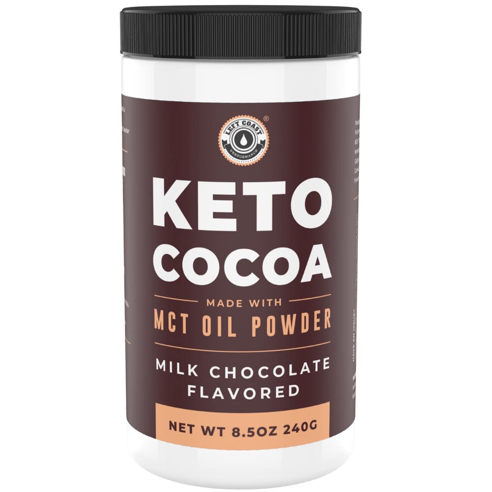 Keto Cocoa Acid 124; Keto forró csokoládé Drink Mix Powder - Sugar Free, Low Carb fehérjével és MCT olaj por